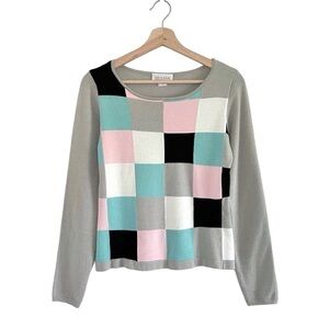 Vintage Uniform John Paul Richard Checkered Sweater Small